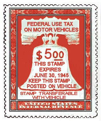 (image for) 1945 US Federal gas ration STAMP